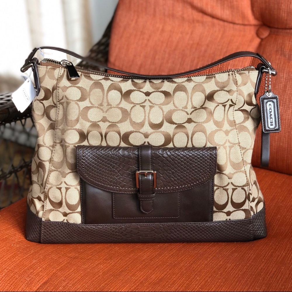 Coach Signature handbag Mahogany